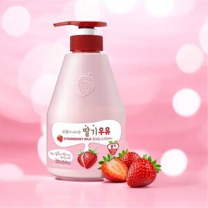NWT Kwailnara Strawberry Milk body lotion 560ml/19.75oz Moisturizer